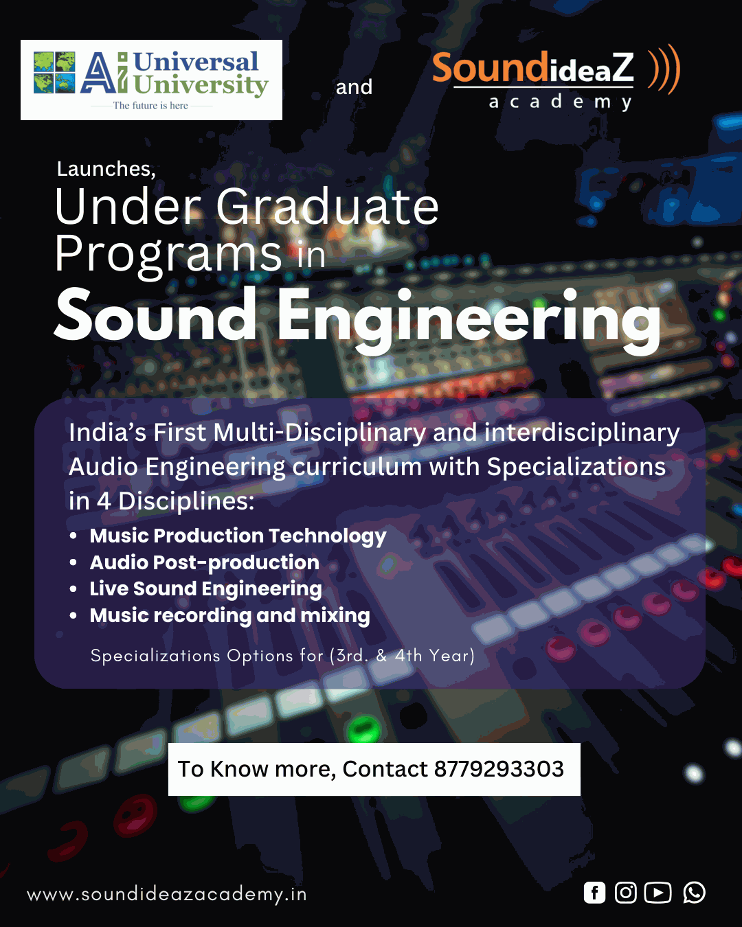 Sound Engineering Courses In India| Best Academy in Mumbai